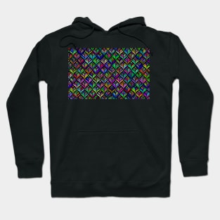 Colored Scales Pattern Hoodie